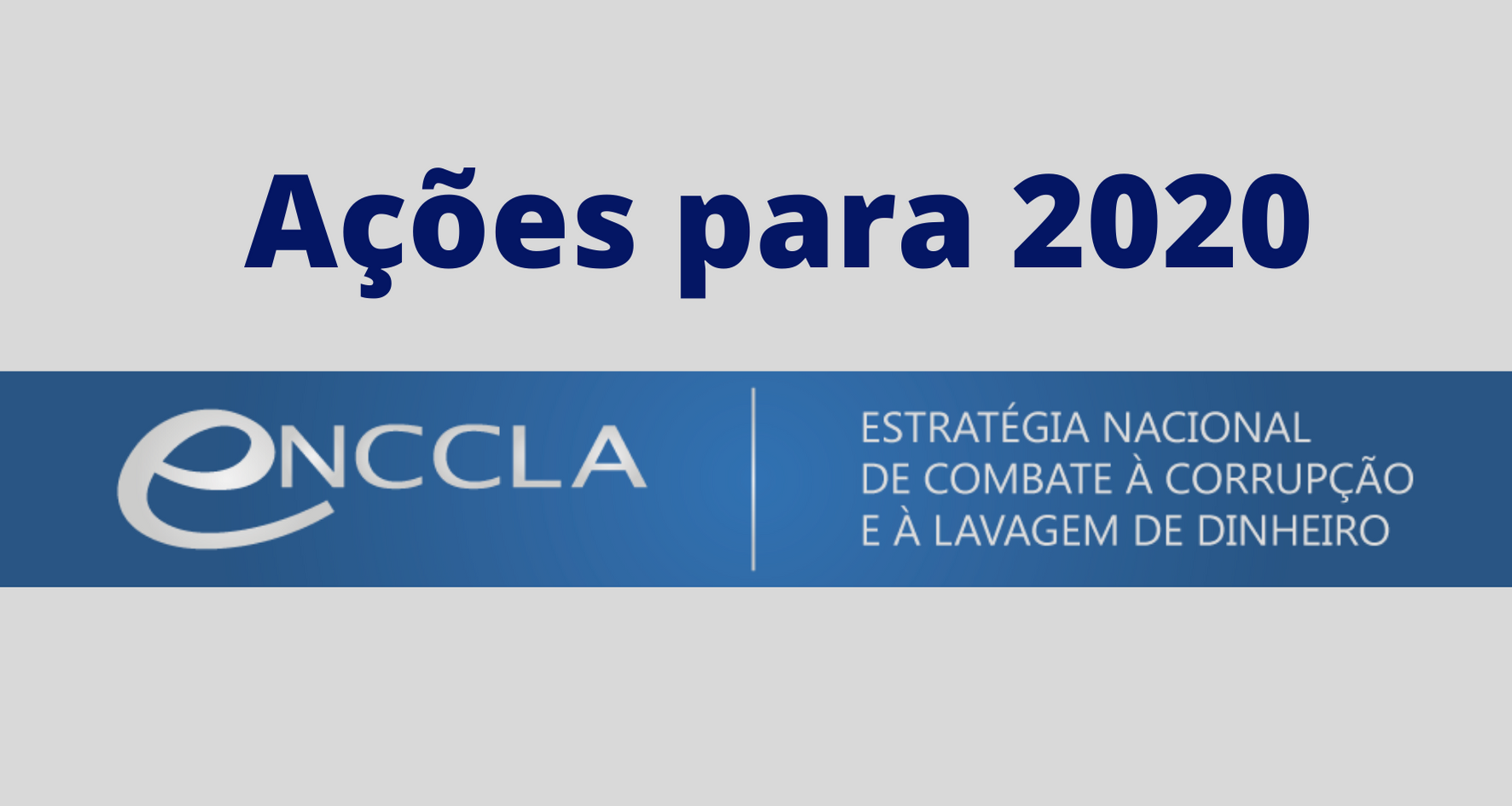 Ações para 2020